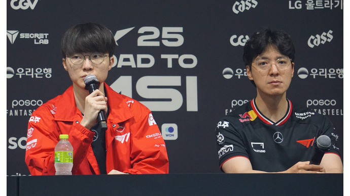Faker「まだ勝利の余韻に浸る時間ではない」MSI進出へ王手をかけたT1 FakerとkkOma監督が意気込みを語る【LCK】 画像