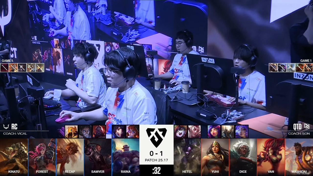 LJL FINALで番狂わせ！QT DIG∞が絶対王者RCを打ち倒し、念願の2025シーズン年間王者に！LCP参入を目指し、入れ替えトーナメントへ進出【LJL 2025 GRAND FINAL】
