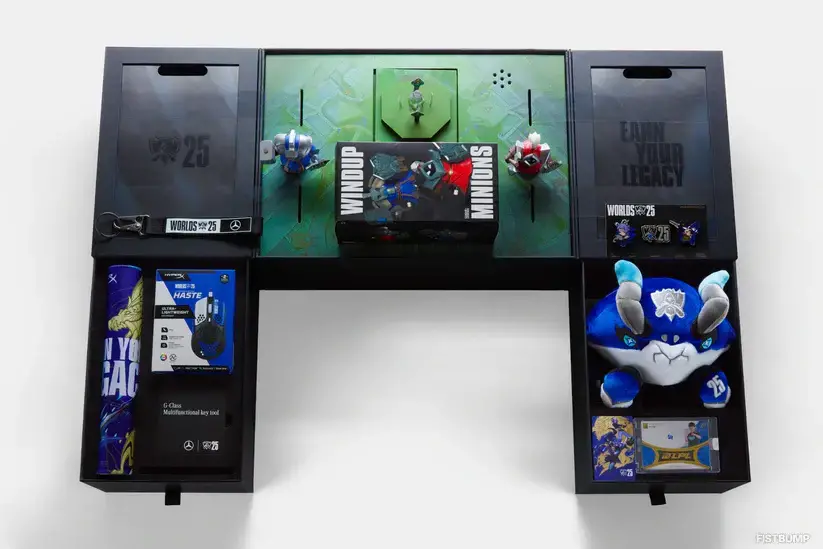 ミニオンフィギュアや蟹ぬいぐるみ、ゲーミングマウスからゲーム内コンテンツまで―「WORLDS 2025 Unlocked コレクターズエディション」が予約販売開始【Worlds2025】