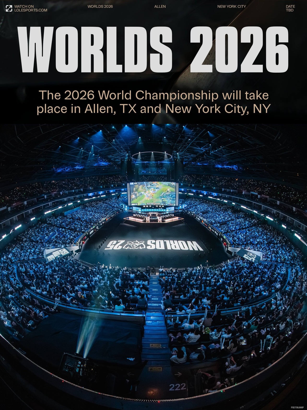 「Worlds 2026」はアメリカ、「MSI」は韓国、「First Stand」はブラジルで開催―2026年の国際大会開催地が発表【リーグ・オブ・レジェンド】