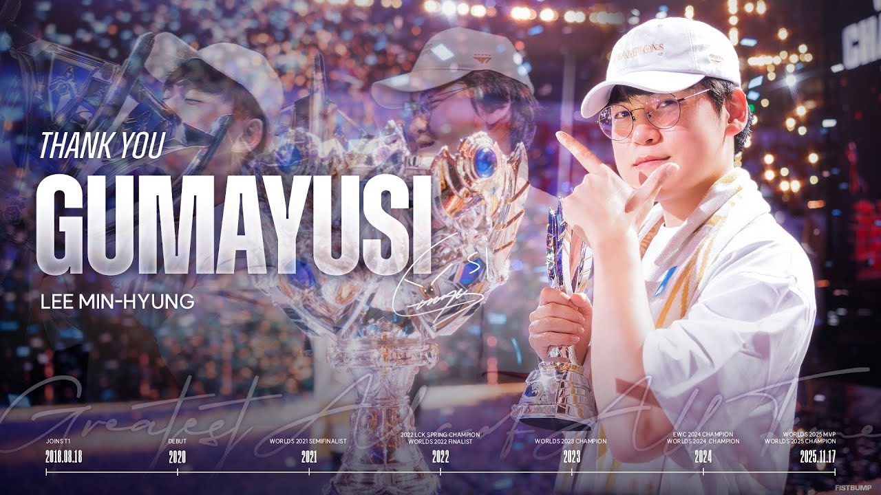 Gumayusiが契約満了でT1を退団へ―「Worlds 2025」でMVPに輝いたADCが新たな挑戦へ