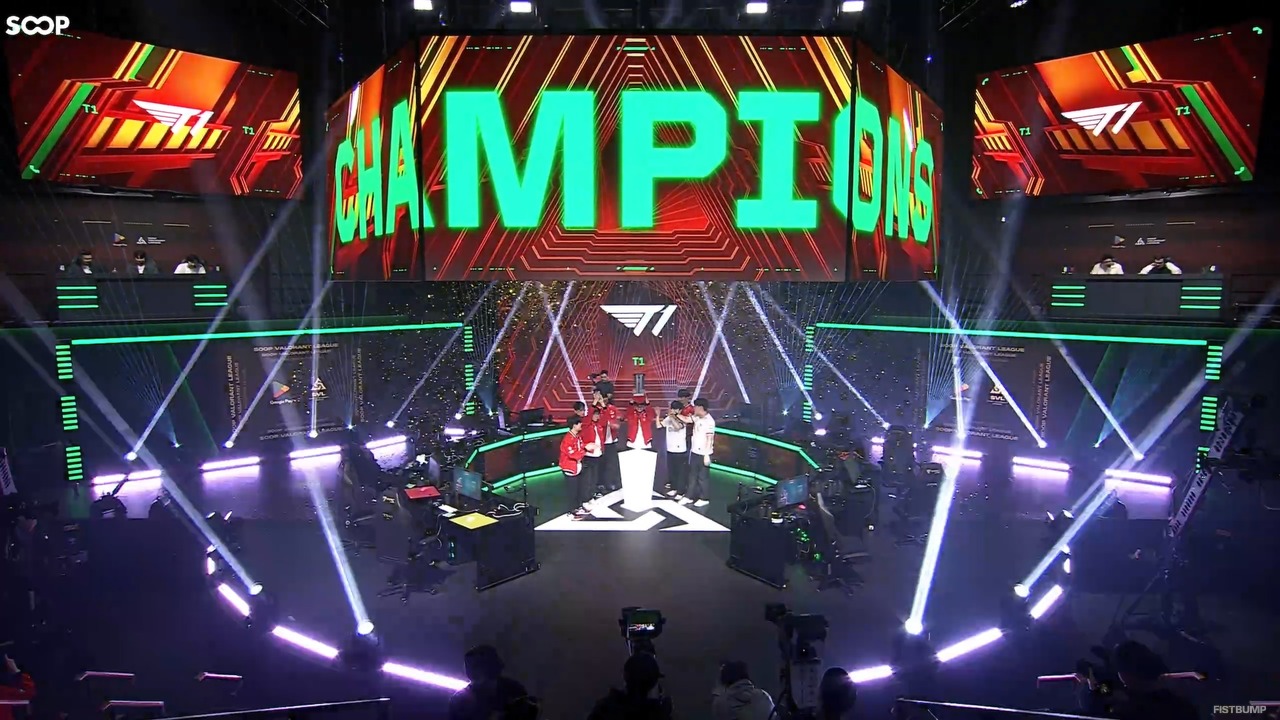 T1がFNCを破り優勝！Bo5最終マップは3デュエでまさかの13-0完勝、Meteor「上手いカバーのおかげで銃も良く当たった」【SOOP VALORANT LEAGUE 2025インタビュー翻訳】