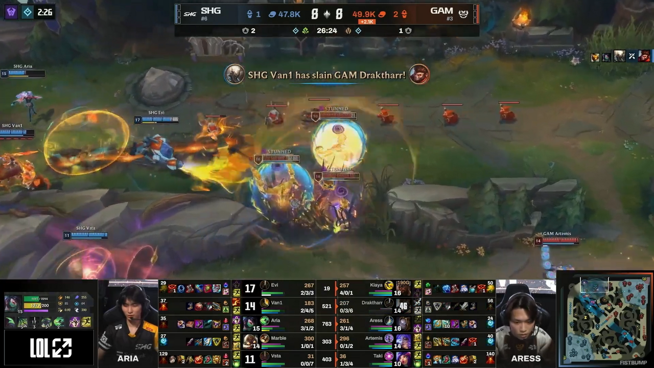 【強いぞSHG！】好連携で難敵GAMを3-0で撃破し、LCPでのBO5初勝利―プレイオフRound2へと進出【LCP 2026 Split1 Knockout Stage】