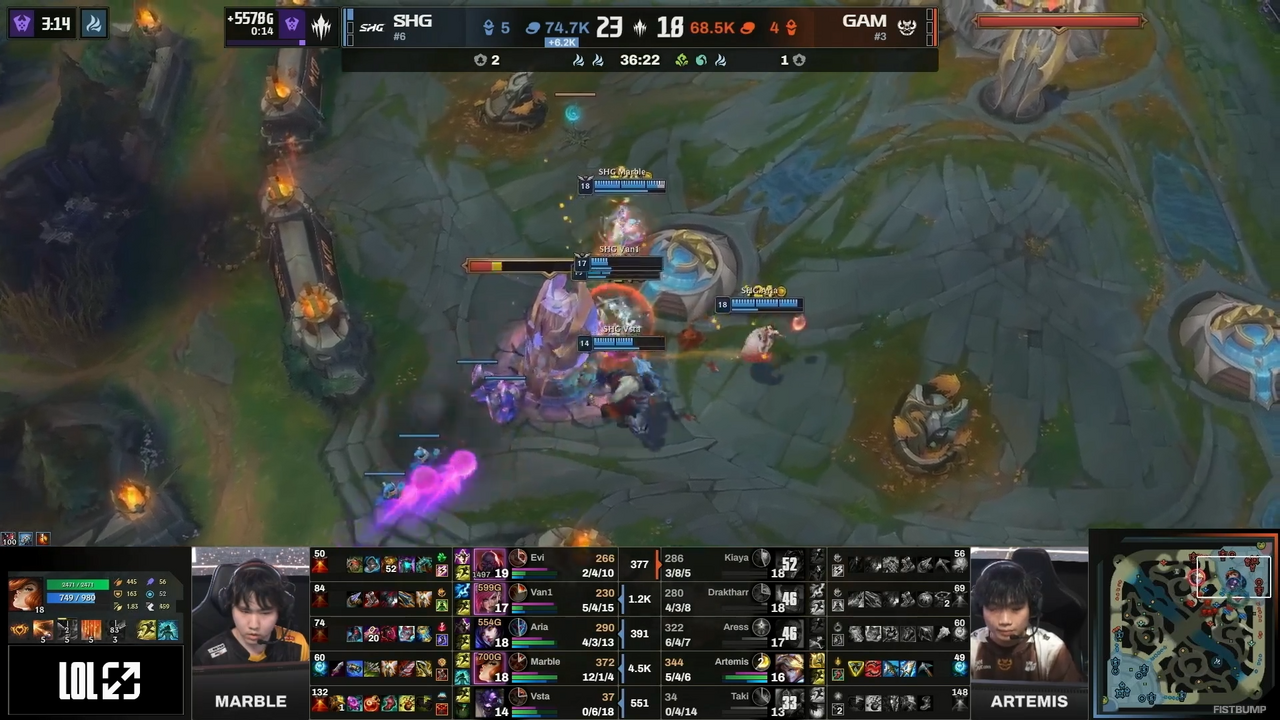 【強いぞSHG！】好連携で難敵GAMを3-0で撃破し、LCPでのBO5初勝利―プレイオフRound2へと進出【LCP 2026 Split1 Knockout Stage】