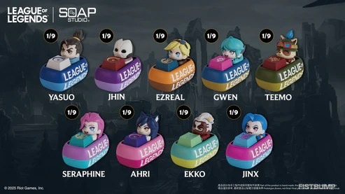 『LoL』チャンピオンたちがキーキャップに！ヤスオ、アーリ、ティーモほか、“レア枠”ミニオンも―Riot Store Japanで発売