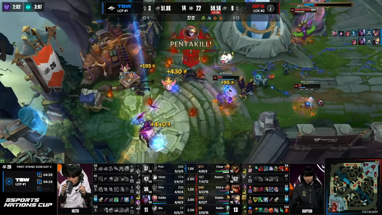 国際戦デビューでいきなり2連続ペンタキル！BFXのニュースターDiableが「2試合連続ペンタキル」の快挙達成！【First Stand 2026】