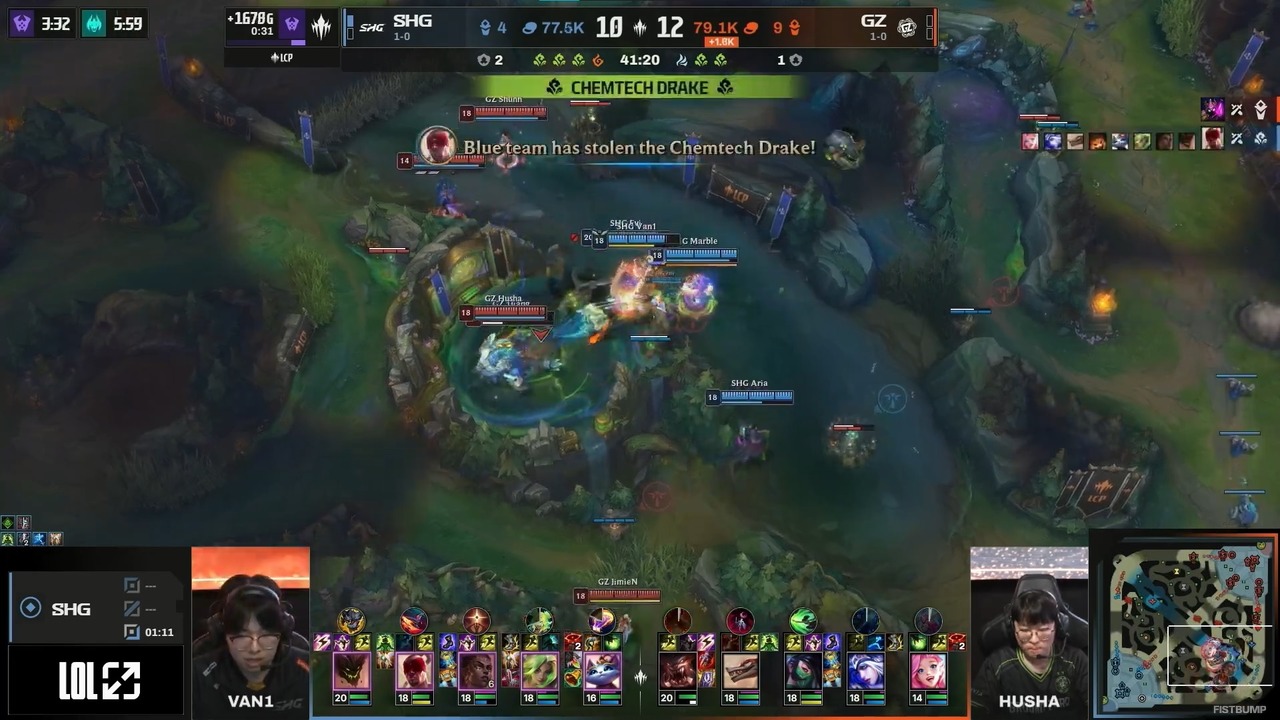 SHG Van「あんなに不利なゲームもひっくり返せるチームになれて良かった」―Evi、Van両選手の体調不良を乗り越え、SHGがGZを相手に劇的な逆転勝利！【LCP 2026 Split 2】