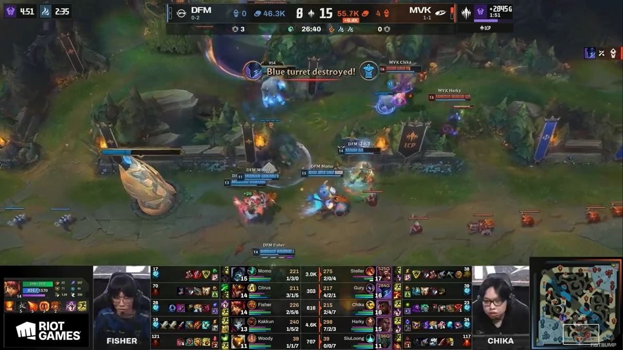 DFMがMVK相手に0-2で悔しい敗北。Citrus「中盤のチーム的な動きさえきちんと掴めれば勝てる」―先週よりは改善されているとの自己分析も【LCP 2026 Split 2】