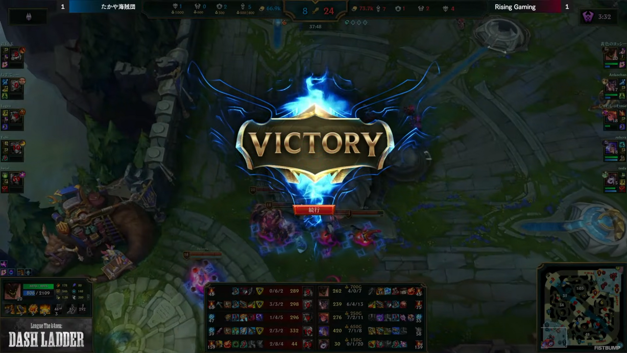 「LTK DL」準優勝の“たかや海賊団”をプレイバック！1位で突破したLadder LeagueやRising Gamingと激闘などを振り返り