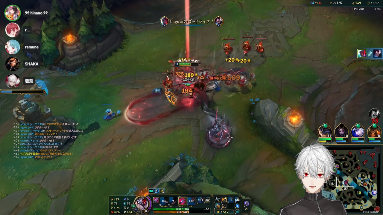 「イブラヒム＆ローレン vs 叶＆葛葉」のBOT対決が実現！久々の『LoL』でも大盛り上がりの「レオカス」をプレイバック
