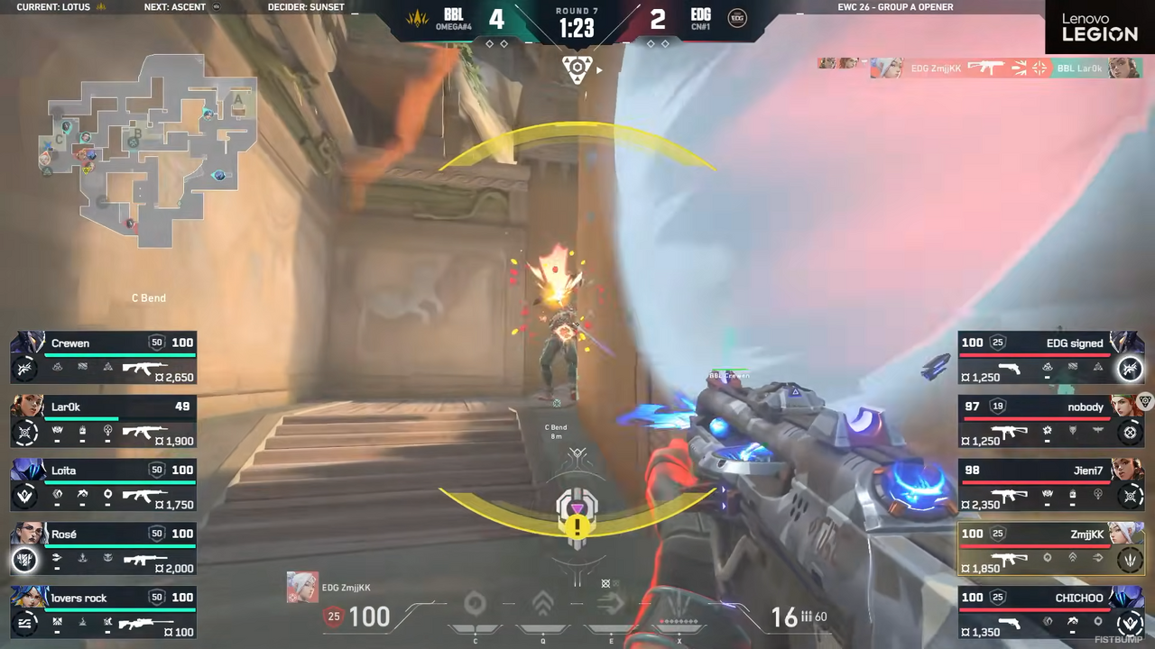 CryoはMeiyマウスパッドを使っている、EDGが1v5ニンジャ解除を許しロンドンの悪夢再来―eスポーツワールドカップが開幕【VALORANT】