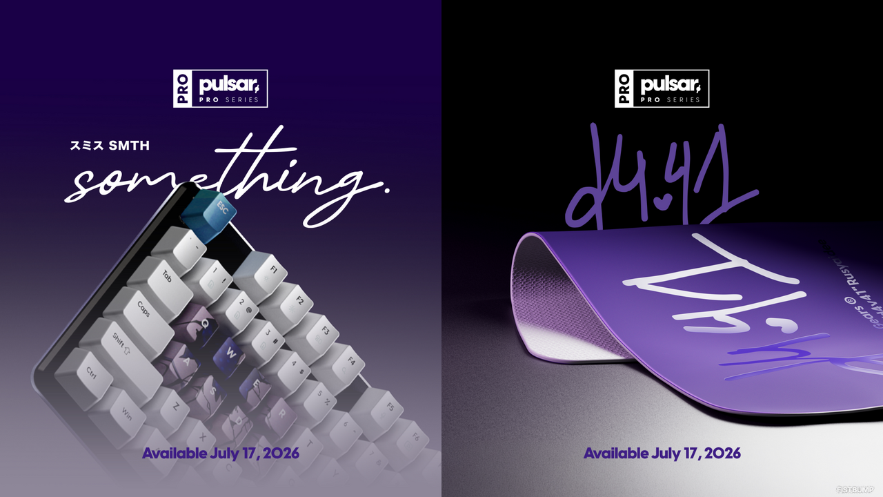 PRX 「something」モデルのキーボード「d4v41」モデルのマウスパッドが新登場―Pulsarとプロ選手が共同開発する「Pro Series」から販売