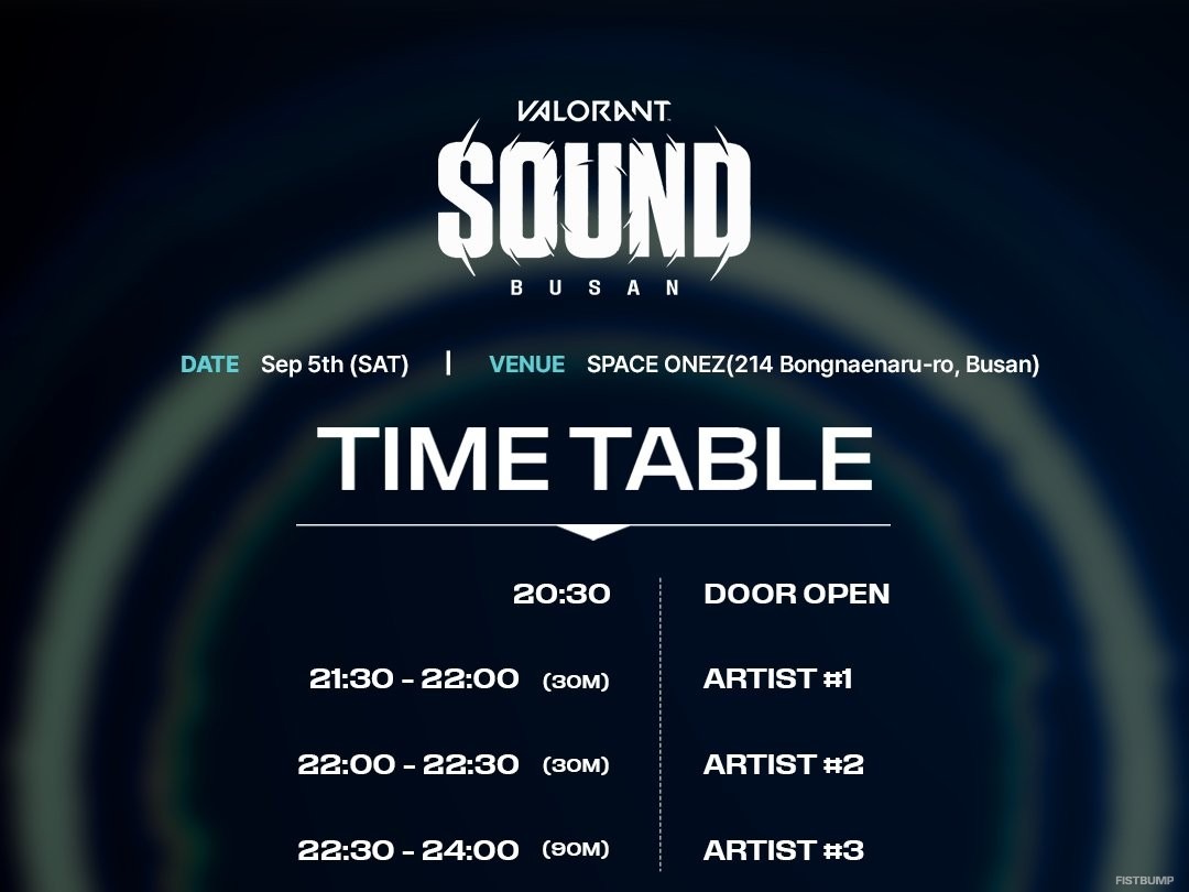 VCT Pacific 2026シーズンの締めくくりに音楽イベント「VALORANT SOUND」、9月5日に釜山で開催