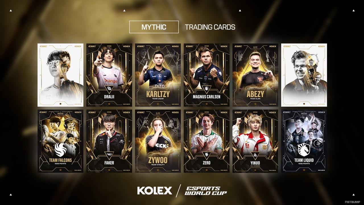 Faker、Chovy、Boasterほか著名eスポーツプレイヤーがTCGに―eスポーツワールドカップの公式トレーディングカードが登場