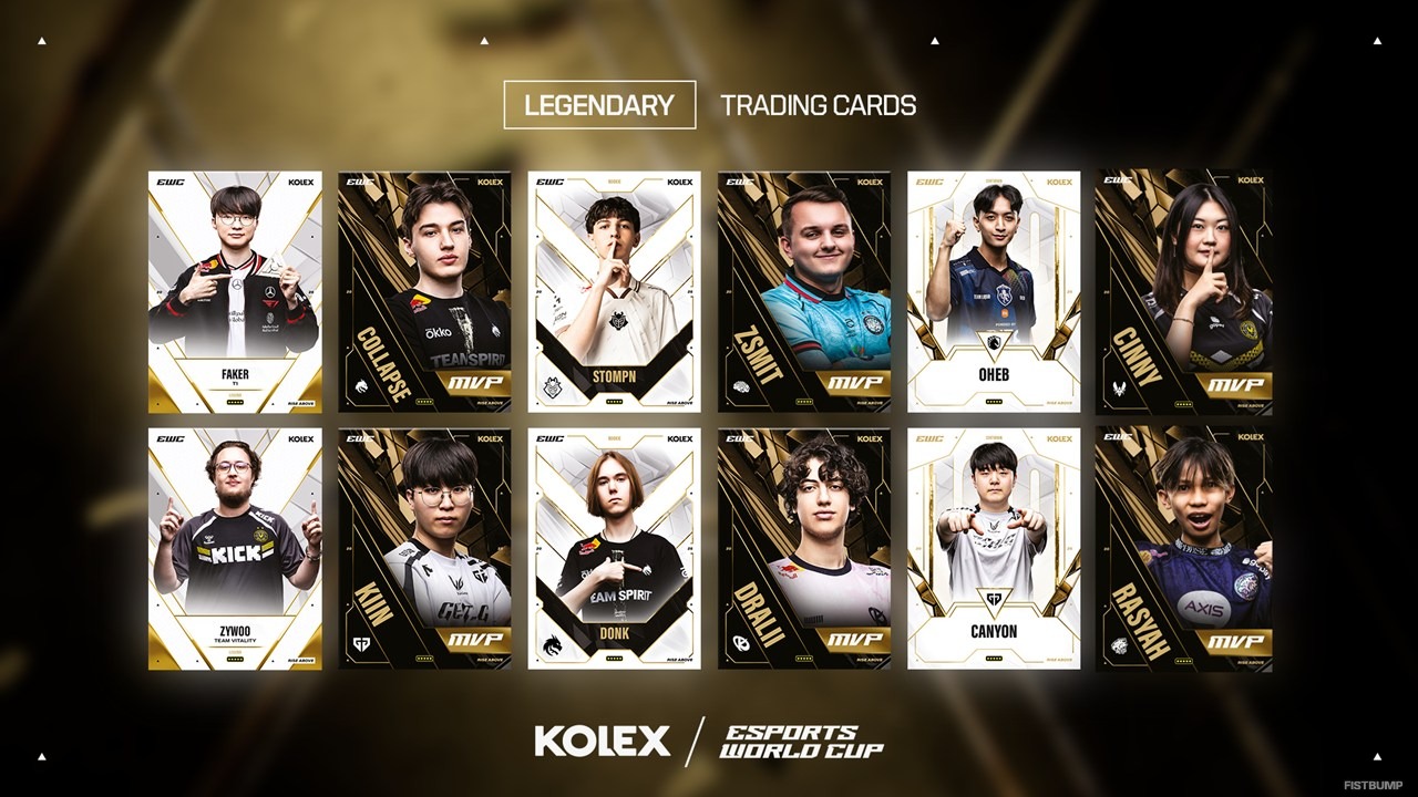 Faker、Chovy、Boasterほか著名eスポーツプレイヤーがTCGに―eスポーツワールドカップの公式トレーディングカードが登場