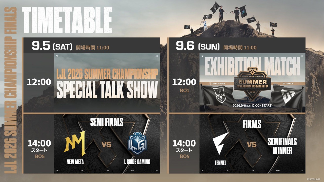 「LJL 2026 Summer Championship Finals」の追加情報が公開！スペシャルトークショーやエキシビションマッチが開催…チームブースの出展も【リーグ・オブ・レジェンド】