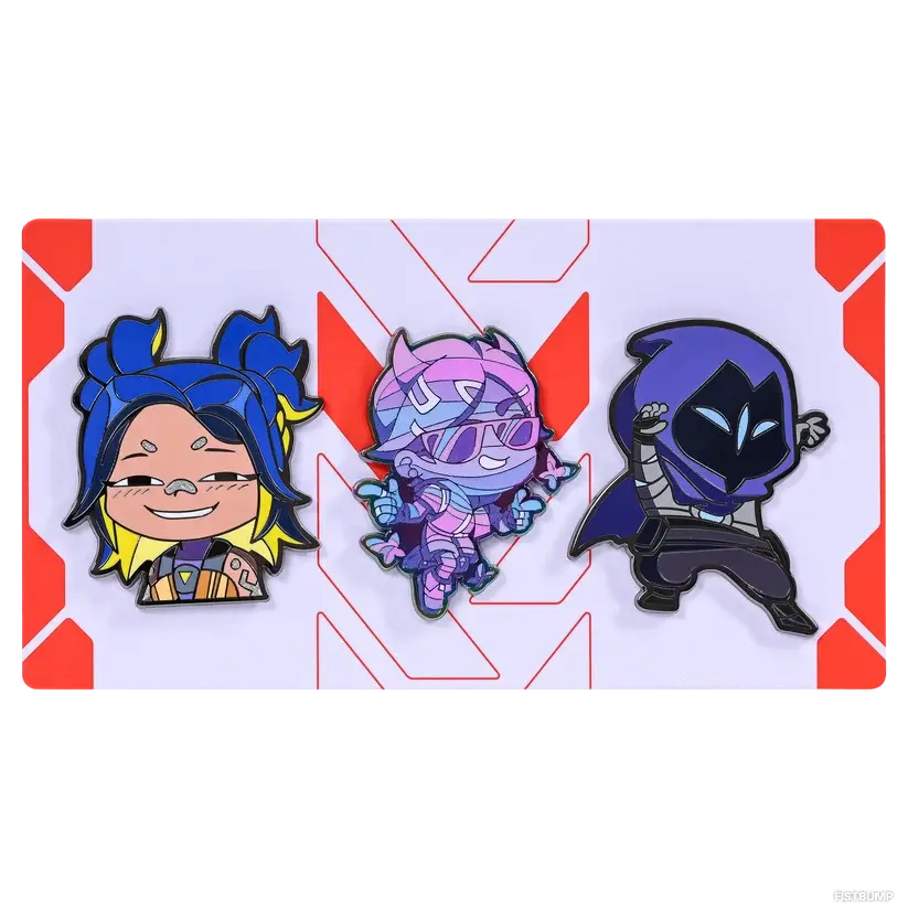 ネオン、クローヴ、オーメンの人気スプレーがピンバッジに！Riot Store Japanにて新登場【VALORANT】