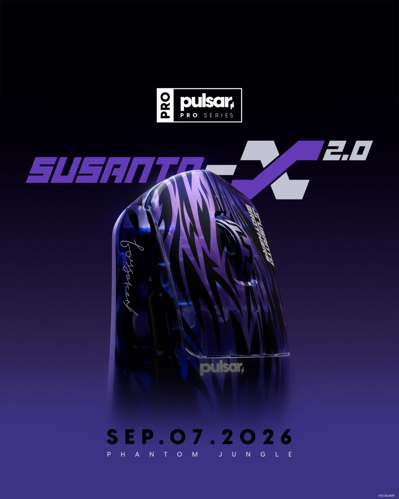 f0rsakeN、Xccurate兄弟とPulsarがコラボしたゲーミングマウス「Susanto-X」に新モデルが登場！マウスパッド「Saturn Pro Susanto Brothers Edition」も同時に発表…日本向けの販売日は調整中