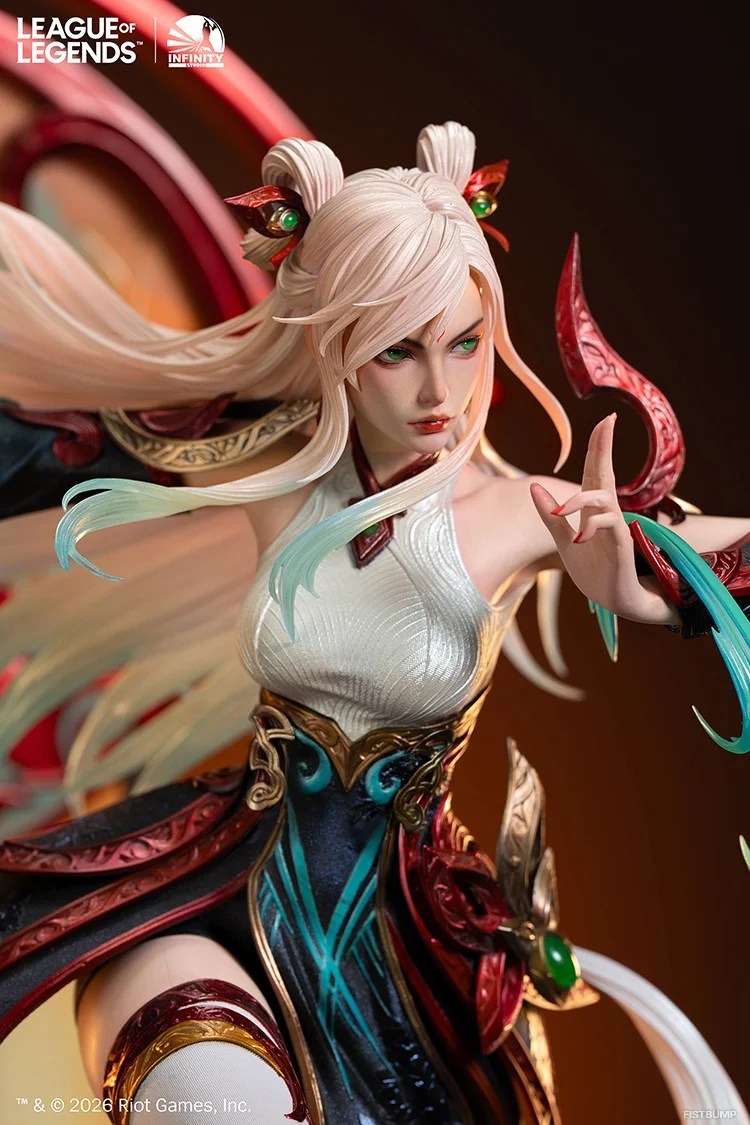 『LoL』「ミスメーカー イレリア」1/4スケールフィギュアが予約開始―17万5000円、高さ54cmのLED内蔵モデル
