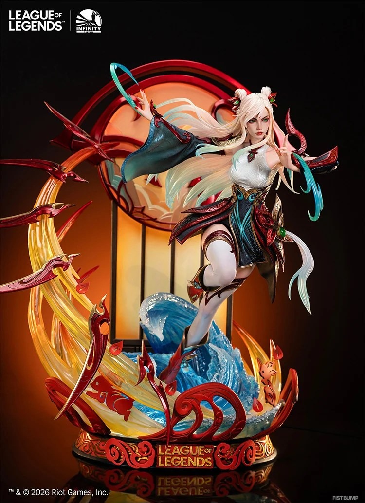 『LoL』「ミスメーカー イレリア」1/4スケールフィギュアが予約開始―17万5000円、高さ54cmのLED内蔵モデル