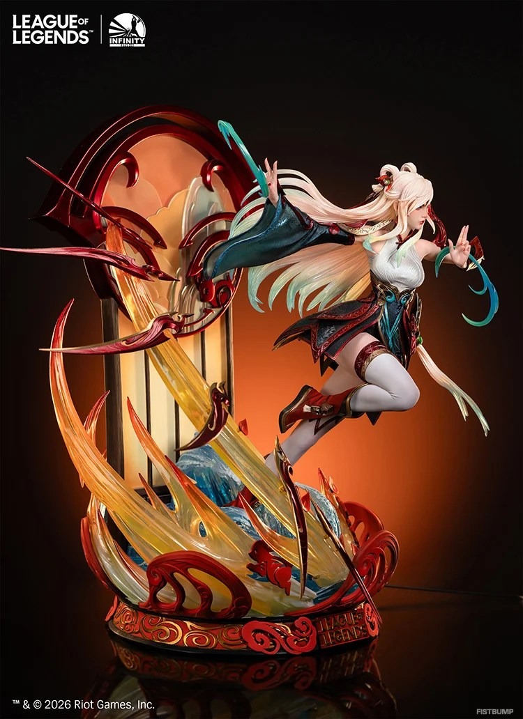 『LoL』「ミスメーカー イレリア」1/4スケールフィギュアが予約開始―17万5000円、高さ54cmのLED内蔵モデル