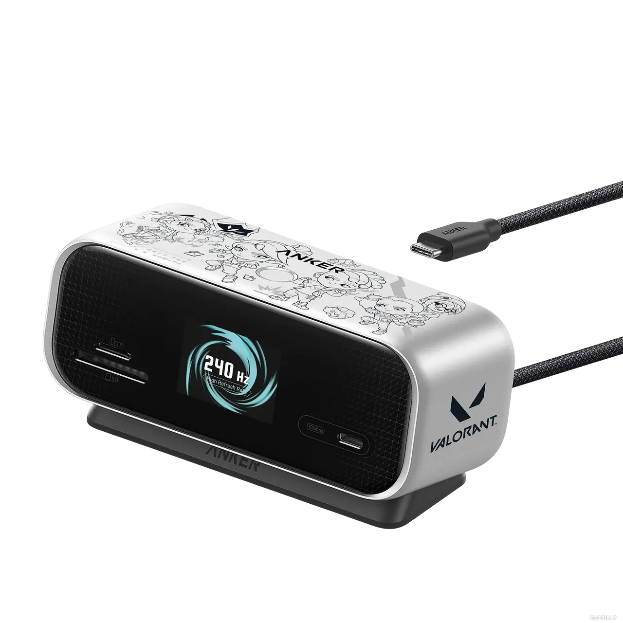 デスクに“推しエージェント”を常駐させろ！Anker ×『VALORANT』コラボ製品が海外で登場―最大240Hz出力対応の「10-in-1ハブ」と「画面付き100W充電器」でエージェントが動く！