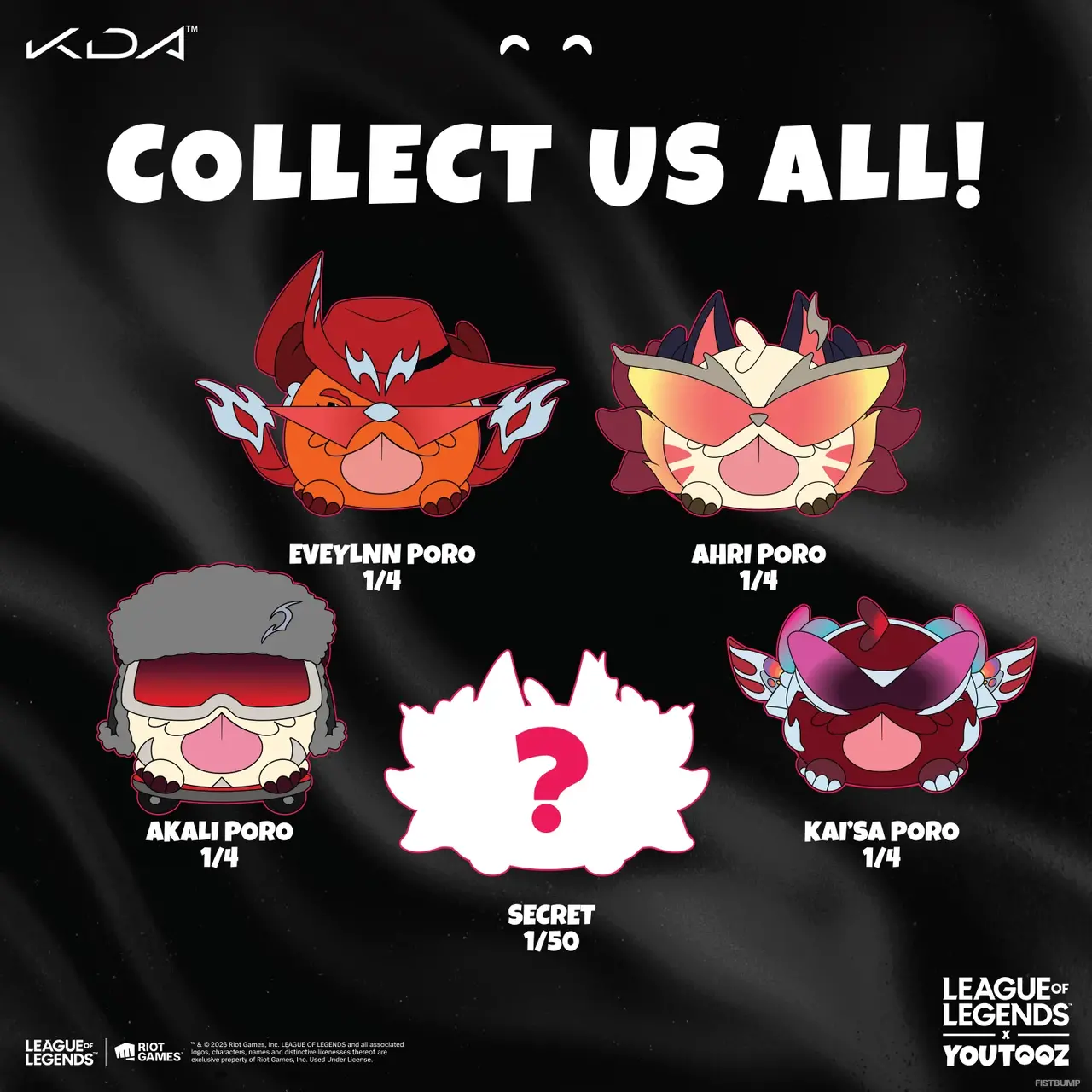 「K/DA」の新曲「FIRESTARTER」と「Youtooz」がコラボしたフィギュアとキーチェーンが新発売！キーチェーンは1/50でシークレットが封入【リーグ・オブ・レジェンド】