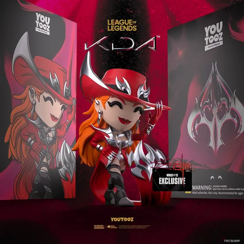 「K/DA」の新曲「FIRESTARTER」と「Youtooz」がコラボしたフィギュアとキーチェーンが新発売！キーチェーンは1/50でシークレットが封入【リーグ・オブ・レジェンド】