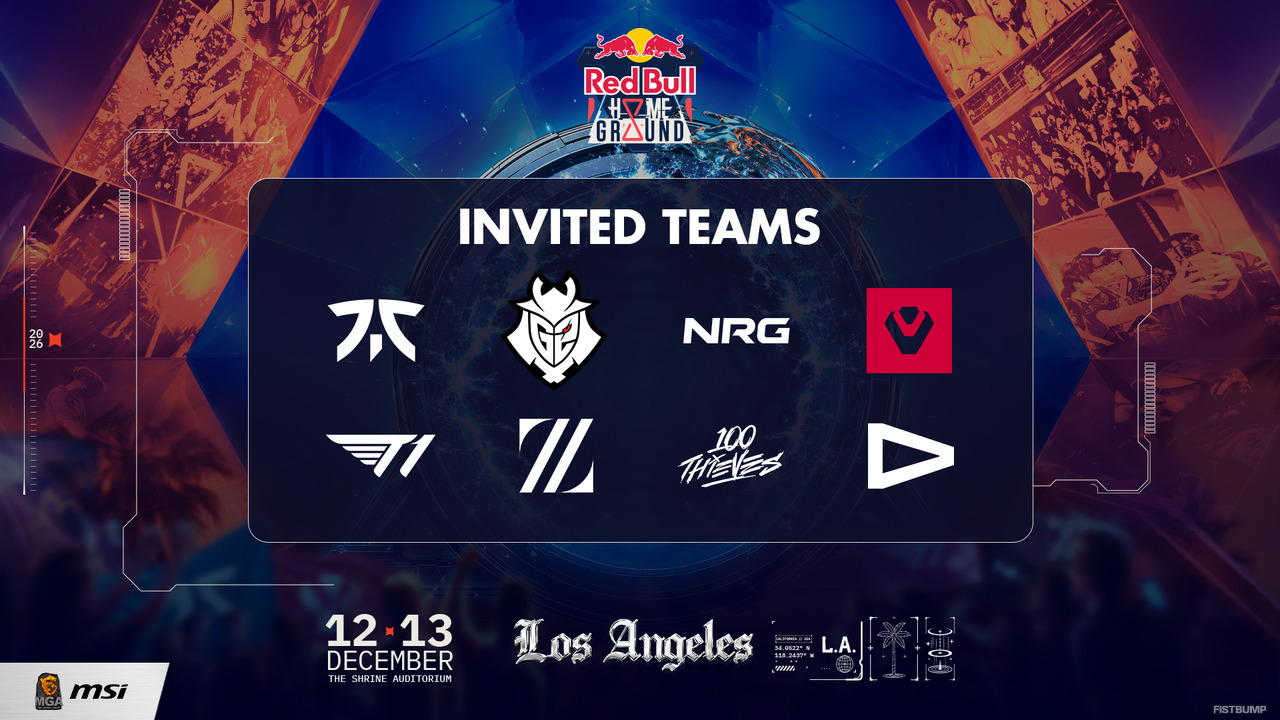 LOUD・100T参戦！Red Bull Home Ground 2026の招待8チームが確定【VALORANT】