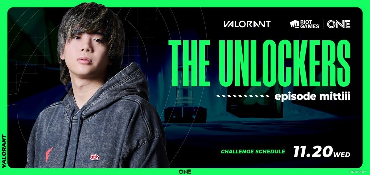 【Riot Games ONE】「mittiii」の1日限定「THE UNLOCKERS」は本日（11月20日）開催！『VALORANT』の総合力が試されるミッションに挑む