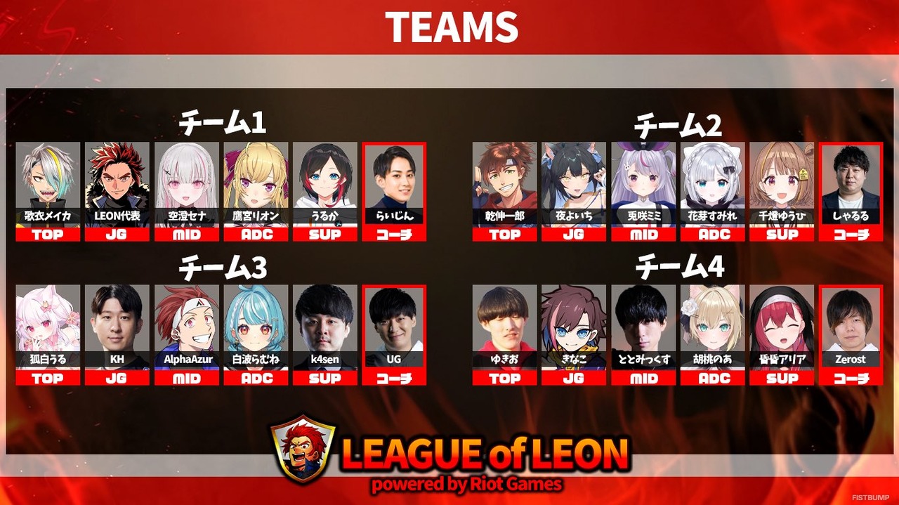 k4sen、しゃるる、らいじんなど総勢24名のストリーマーが競い合う！LEON代表が主催する「～LEAGUE OF LEON～ ストリーマー杯」の開催が決定【リーグ・オブ・レジェンド】