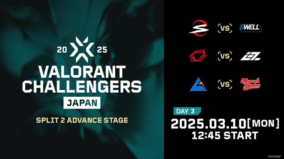 MURASH GAMINGの「VALORANT Challengers Japan 2025 Split 2」メインステージ進出が確定！ーローワーブラケットセミファイナルはSCARZとSengoku Gamingが激突