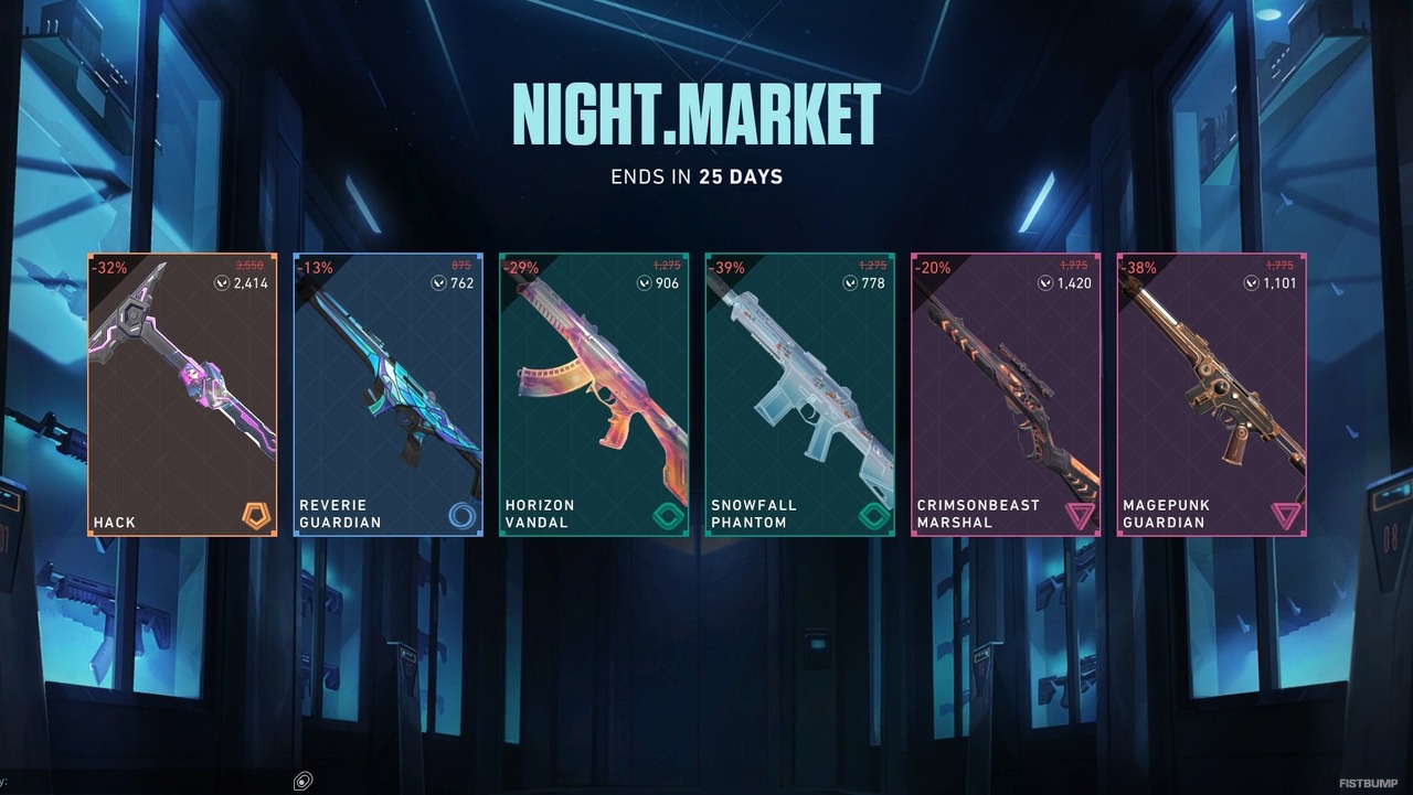 『VALORANT』ナイトマーケットが4月10日より開催！2Act以上前の武器スキンを割引価格で購入しよう