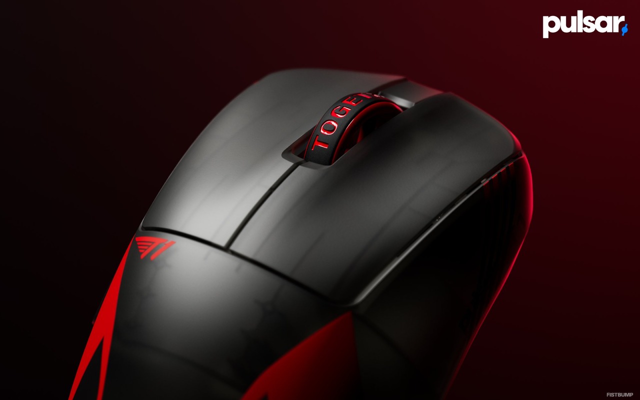 Pulsar × T1のコラボマウスのデザインが公開…黒基調に真紅のT1ロゴ刻まれる、まもなく発売か