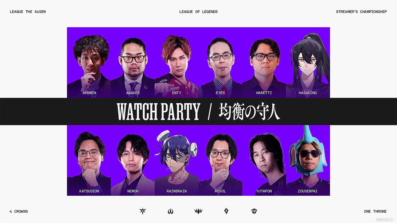 「League The k4sen(LTK)」出場メンバー・フォーマットなど発表ひとまとめ―SHAKA、葛葉、橘ひなの、トナカイトほか48名のストリーマーが“リーグ”で戦う!【LoL】