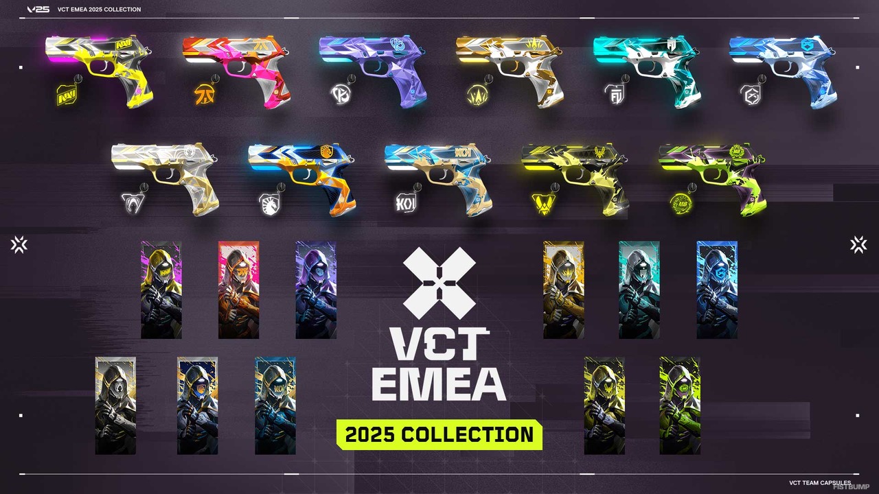 VCTチームスキンの売上ランキングが公開―T1、EDG、TH、LEVがそれぞれ首位、日本チームもランクイン