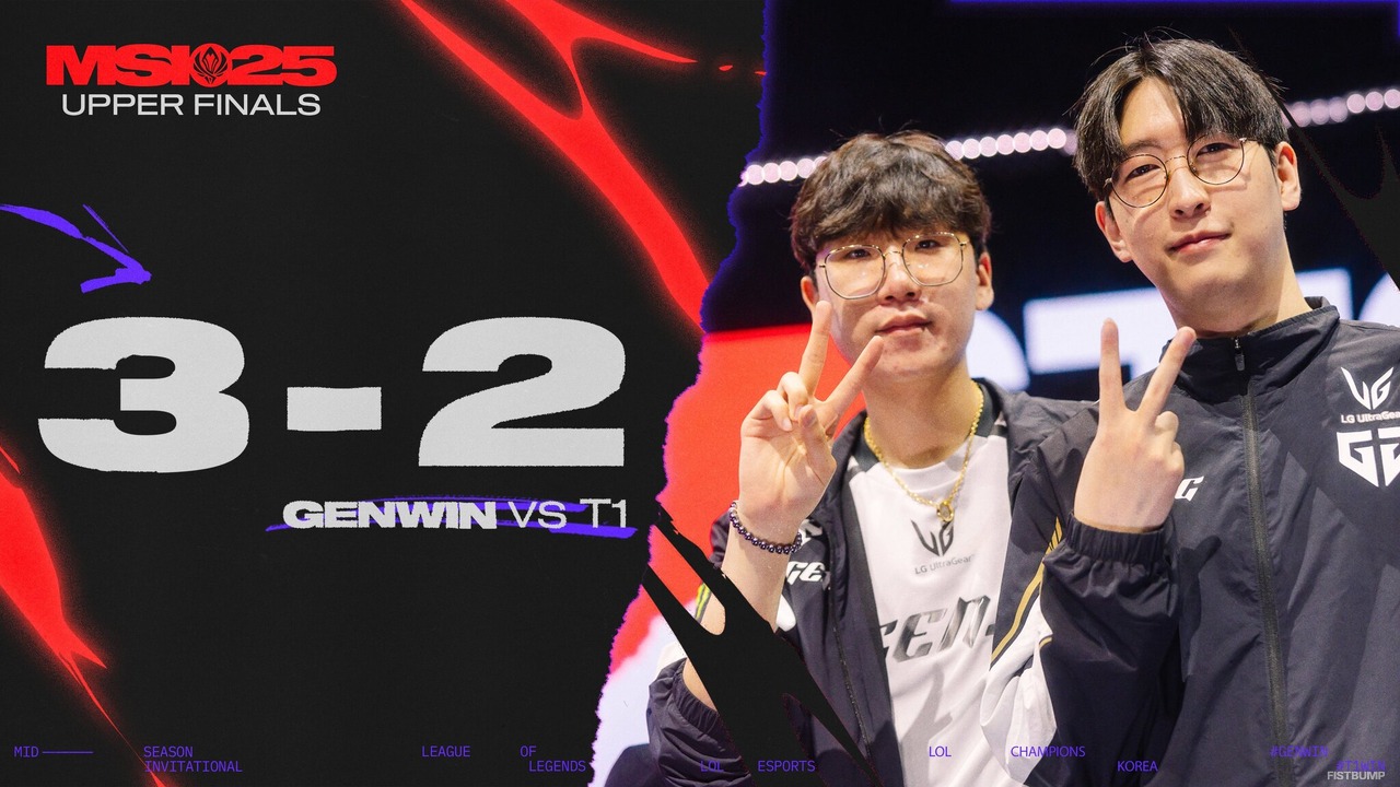 LCK対決はGen.GがT1をフルセットで下し、2年連続のMSI決勝進出へ！Fakerは史上初となる国際戦1000キルを達成