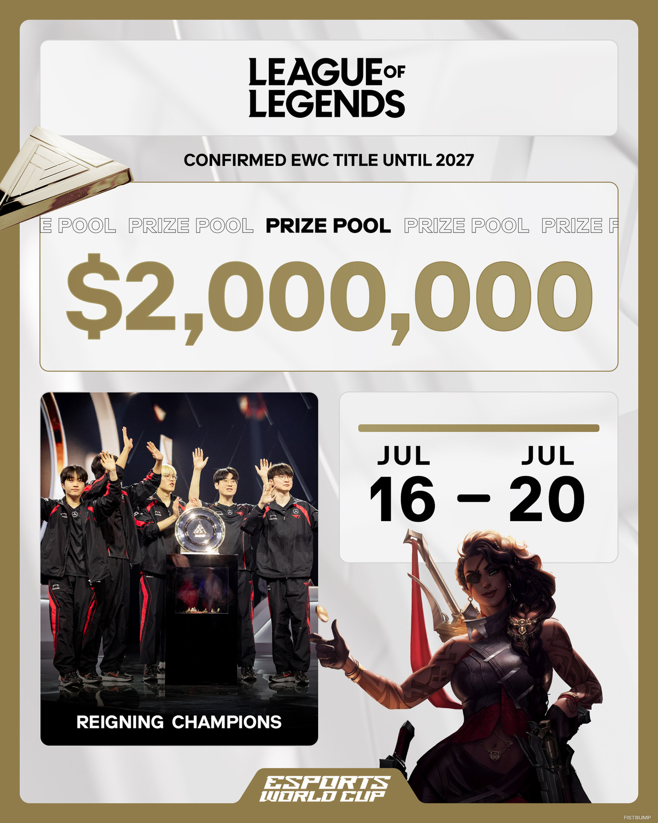 eスポーツワールドカップ2025『LoL』7月16日開幕―賞金総額は3億円!スケジュール、出場チーム、対戦形式など情報ひとまとめ【EWC2025】