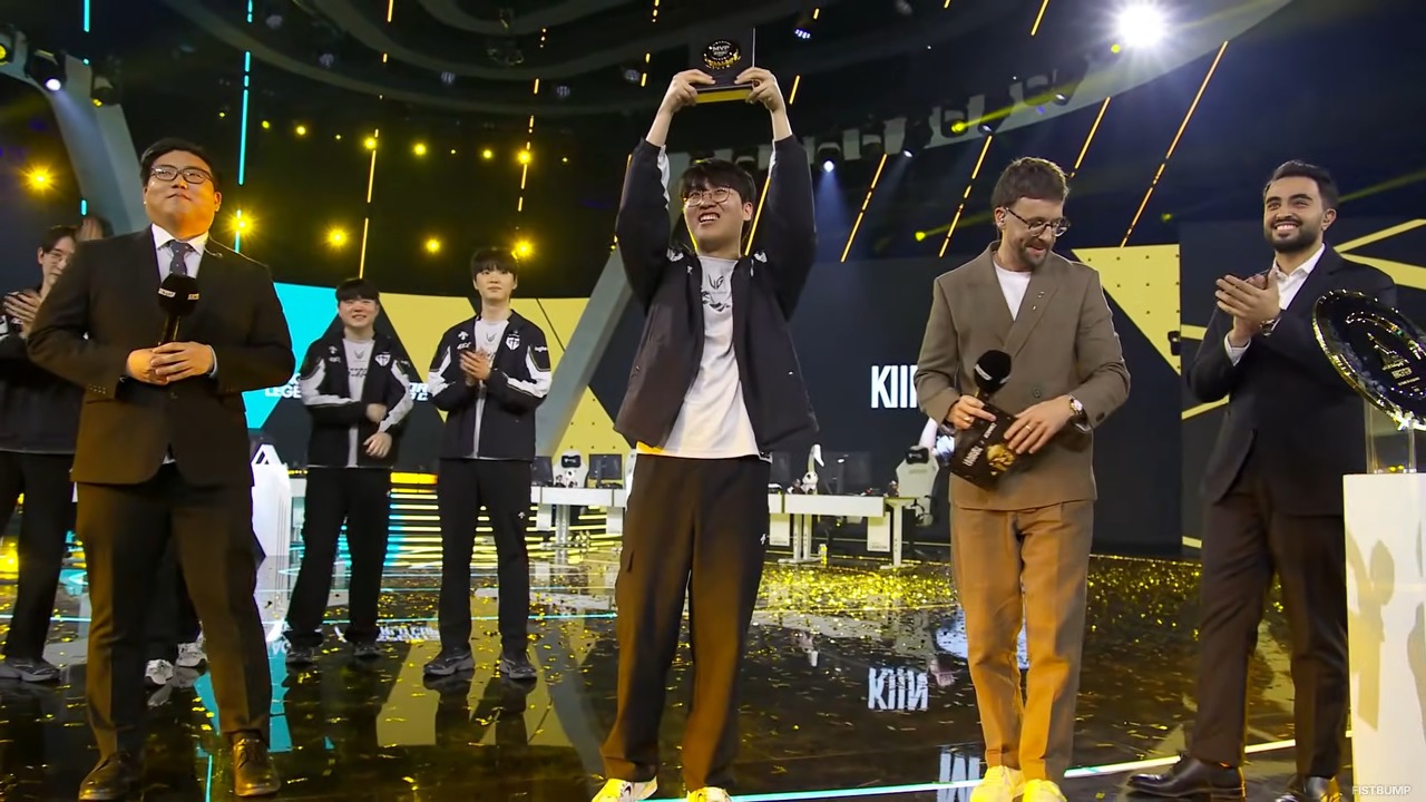 GEN Kiin「去年敗退したので、今年は優勝できて幸せ」―Game 5までもつれ込む接戦の末ALを倒し、MSIに続きEWCもGen.Gが優勝！【EWC 2025】