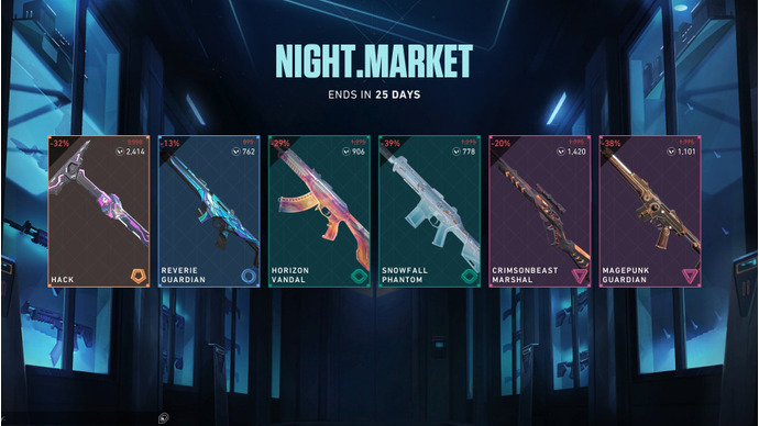 『VALORANT』ナイトマーケットが4月10日より開催!2Act以上前の武器スキンを割引価格で購入しよう 画像