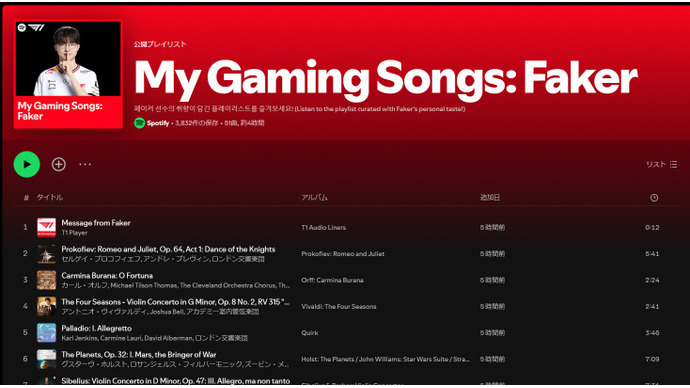T1とSpotifyがコラボレーション―Faker、Gumayusiらが選曲したプレイリストが公開! 画像