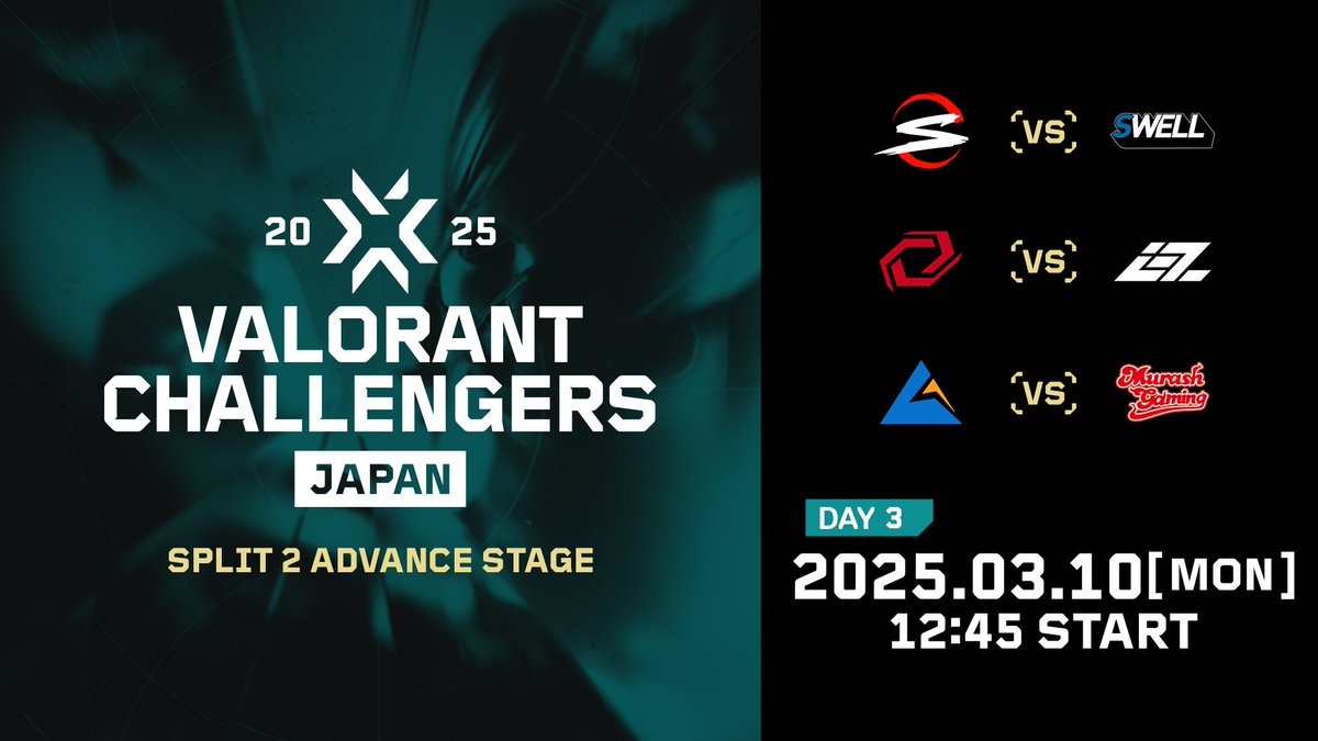MURASH GAMINGの「VALORANT Challengers Japan 2025 Split 2」メイン