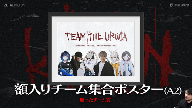 「LoL The k4sen」小森めと、トナカイト、SPYGEAら「Team The Uruca」が勝利！k4senがマスター・イーに扮したアクスタが全出場メンバーに贈られる 画像