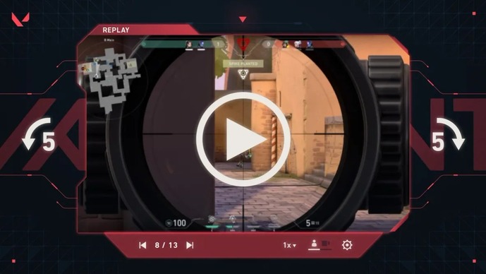 【VALORANT パッチノート 11.06 公開】待望の「リプレイ」機能がPC版に登場！戦った試合をいろんな視点で振り返ることができる