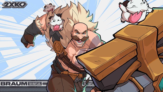 『LoL』格闘ゲーム『2XKO』に「ブラウム」が参戦決定！氷の盾で自らと味方を守り、大きな反撃チャンスを作り出す