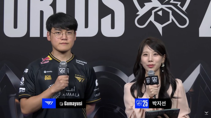 ノックアウトステージ最後の1枠はT1に決定!Gumayusi「バックドアはみんなで決めたオーダーだった」【Worlds 2025インタビュー翻訳】