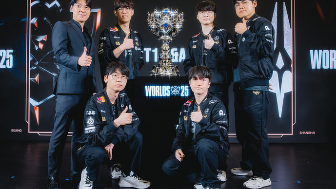 Faker「外部の評価は関係ない。ベストを尽くして試合をする」―T1が「Worlds 2025」決勝戦への意気込みを語る【合同インタビュー】