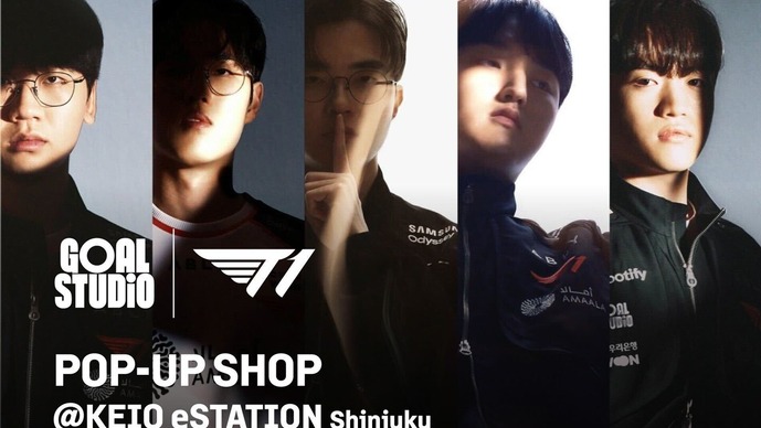「T1」2026年公式アイテムが買える―「GOALSTUDIO」ポップアップストアが新宿「KEIO eSTATION」で3月7日から開催