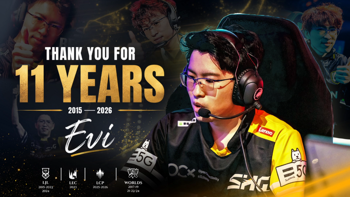 SHG Evi選手が引退を発表―Tier1リーグ挑戦も果たした日本最強TOPがユニフォームを脱ぐ【リーグ・オブ・レジェンド】
