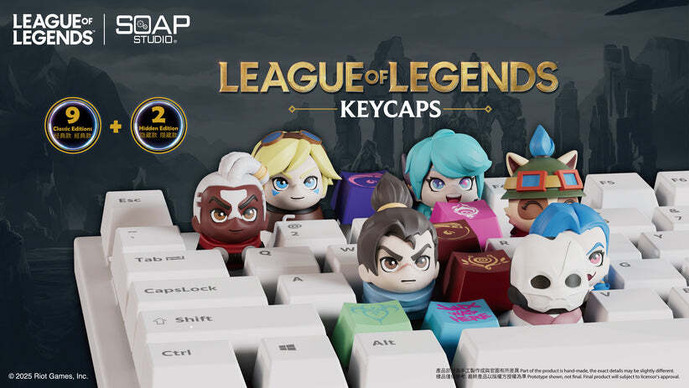 『LoL』キーキャップがRiot Store Japanにて再入荷！人気チャンピオンやミニオンがランダムで封入されたブラインドボックス型の商品